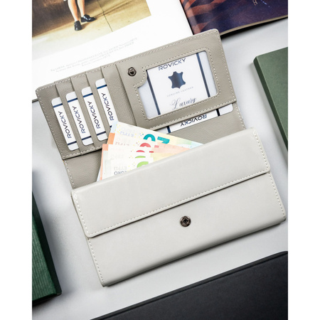 Damen-Geldbörse aus Leder mit Blumenmuster, passend für den Fahrzeugschein - 4U Cavaldi