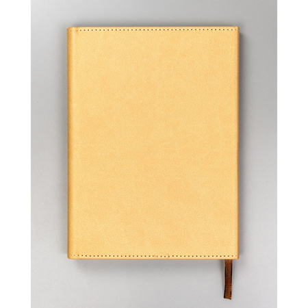 Geschenkset: Beiger Notizblock mit Magnetverschluss und schwarzer Kugelschreiber – Peterson