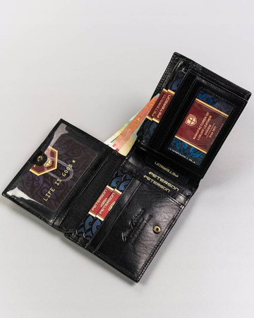 Große Herren Geldbörse aus echtem Leder mit RFID-Schutz – Peterson