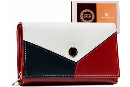 Damen Geldbörse aus Echtleder in mittlerer Größe – Peterson