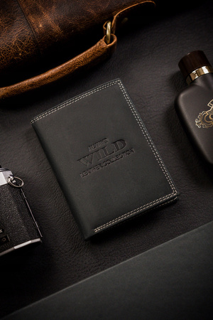 Klassische, große Herren Geldbörse aus echtem Leder – Always Wild