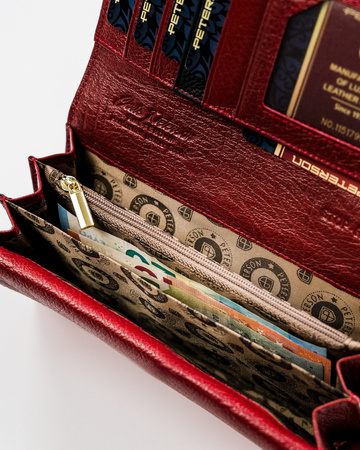 Lackierte Damen Geldbörse mit Croco-Muster – Peterson