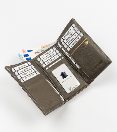 Lackierte Damen Geldbörse mit Schlangenprägung – Hochwertig – Rovicky