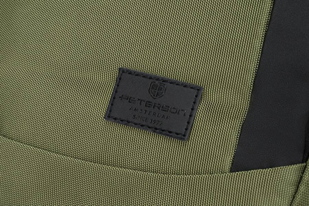 Geräumiger City-Rucksack im Rolltop-Design in Grün – Peterson