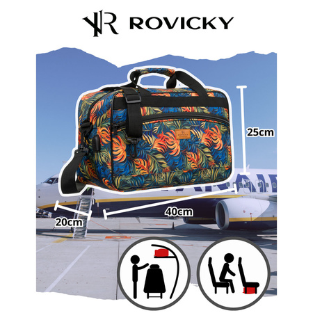 Bunte, leichte Reisetasche aus robustem Polyester – Rovicky