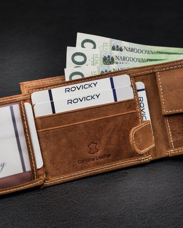 Herren Geldbörse aus Leder ohne Verschluss – Always Wild