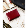 Kleine, rote Damen-Geldbörse aus echtem Leder mit RFID-System - Peterson