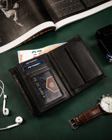 Elegante Herren Geldbörse aus echtem Leder – Peterson