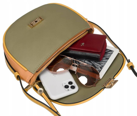 Damen Umhängetasche mit Halbmond-Klappe – LuluCastagnette