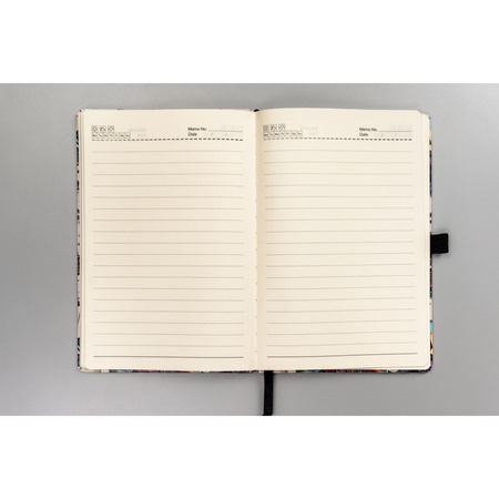 Notizbuch A5 im festen Einband mit Blumenmuster – Peterson