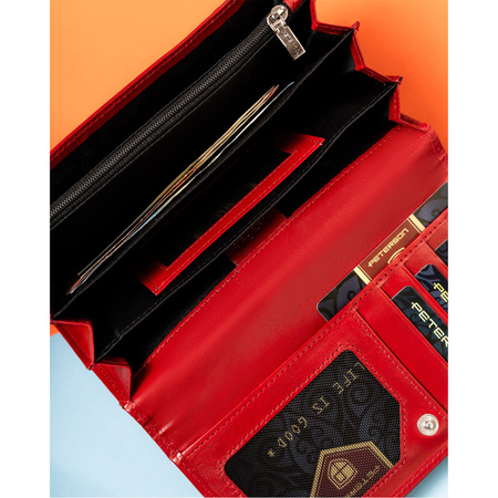 Damen Geldbörse mit zusätzlichem Reißverschlussfach – Peterson