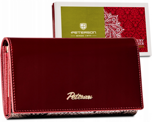 Große Damen Geldbörse aus Echtleder mit RFID-Schutz – Peterson