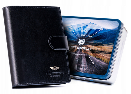 Große Herren-Geldbörse aus Naturleder - Peterson