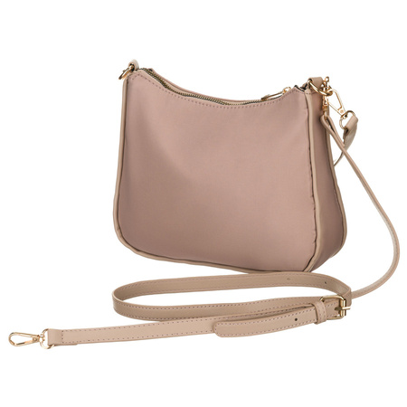 Damen-Umhängetasche aus Nylon in Rosa, mit Reißverschluss – Peterson