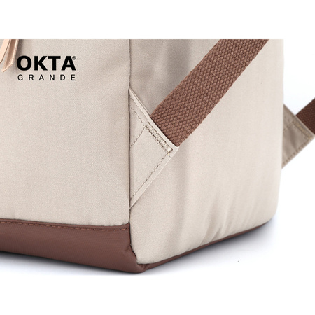 A4 Laptop Rucksack für Arbeit und Schule Hellgrau – Himawari