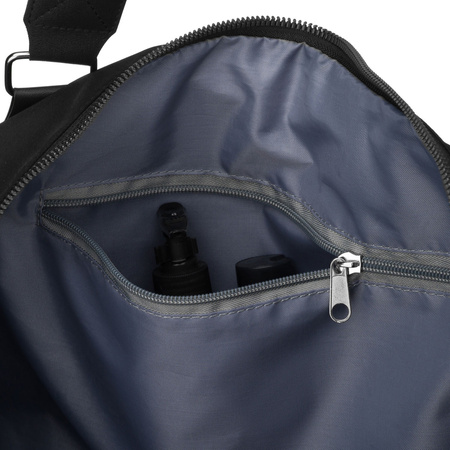 Damen Trainingstasche aus Polyester in Schwarz mit Reißverschluss - Peterson