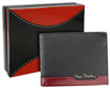 Zweifarbige Herren Geldbörse aus Leder mit RFID-Schutz – Pierre Cardin