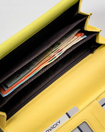 Elegante große Damen Geldbörse aus Öko-Leder – 4U Cavaldi