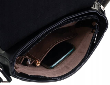 Städtische Herren Umhängetasche aus Öko-Leder – David Jones