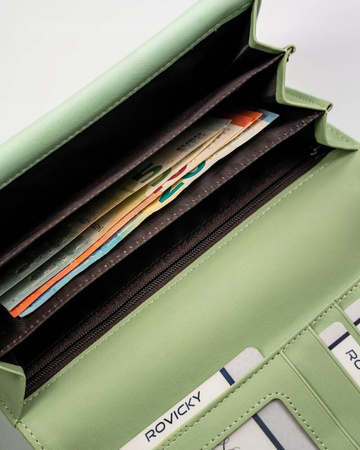 Elegante große Damen Geldbörse aus Öko-Leder – 4U Cavaldi