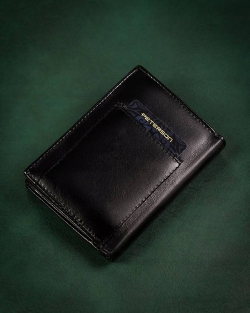 Geschenkset: Herren Geldbörse aus Leder und Schlüsselanhänger – Peterson