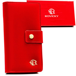 Klassische Damen-Geldbörse aus Öko-Leder – Rovicky