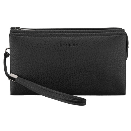 Elegante Herren-Handgelenktasche aus Öko-Leder in Schwarz - Rovicky