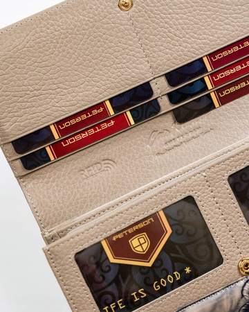 Große Damen Geldbörse aus Leder – Peterson