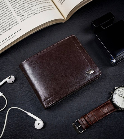 Herren Geldbörse aus Leder mit RFID-Schutz – Rovicky