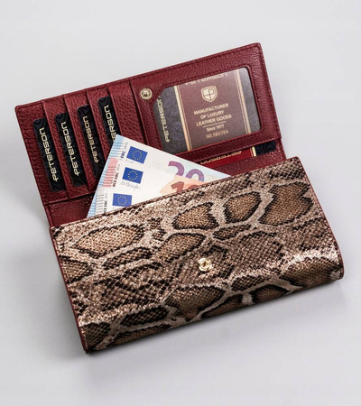 Lackiertes Kartenetui mit Schlangenmuster – Peterson