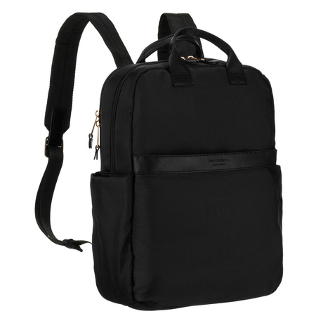 Peterson – Schwarzer Damen-Rucksack aus Nylon mit verstellbaren Trägern