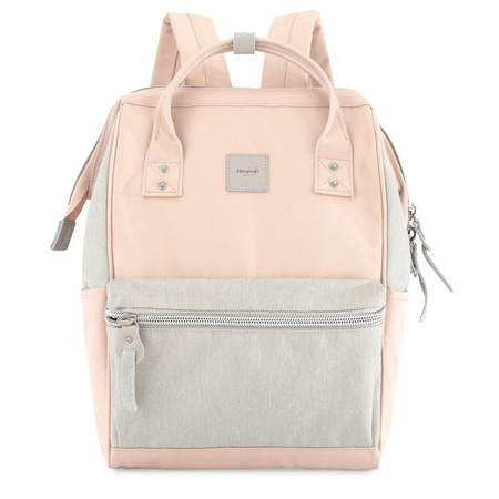 Grau-rosa Rucksack mit Laptopfach – Himawari