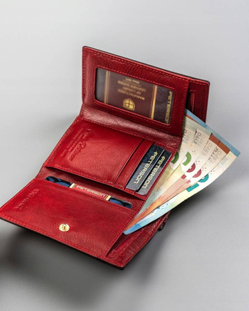 Damen Geldbörse aus Leder mit Schlangenmuster – Peterson