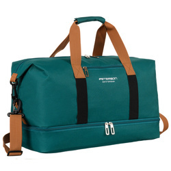 Türkise Wochenendtasche aus Polyester mit Reißverschluss – Peterson