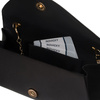 Damen-Clutch aus synthetischem Stoff in Schwarz - Rovicky