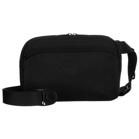 Sportliche Gürteltasche in Schwarz mit Reißverschluss, zweifach unterteilt – Peterson