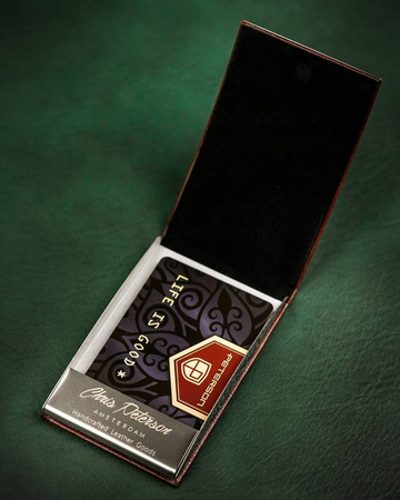 Visitenkartenetui aus Öko-Leder – Peterson