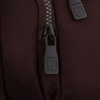 Bordeauxfarbene Damen-Umhängetasche aus Polyester, aufgehängt an einem breiten Gürtel, zweifächrig – Peterson