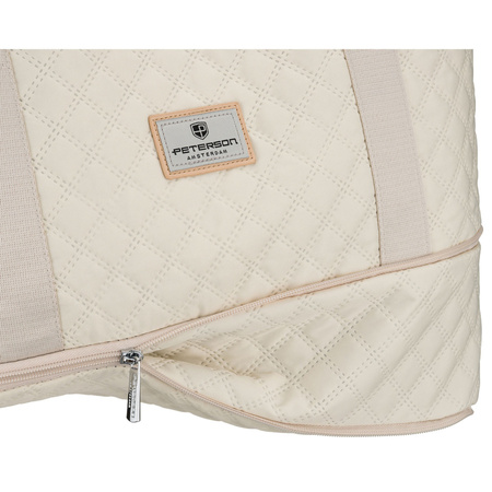 Beige Trainingstasche aus Polyester, mit einem Fach - Peterson