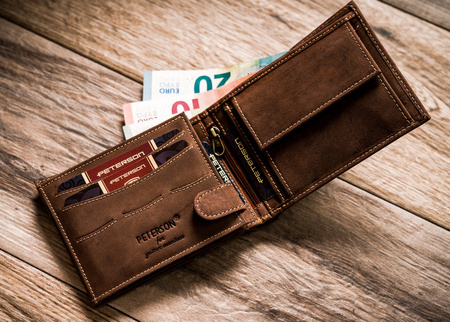 Marken Herren Geldbörse aus echtem Leder – Peterson