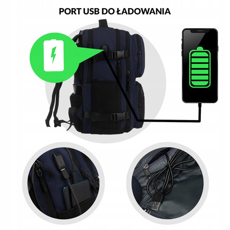 Reiserucksack aus wasserabweisendem Polyester – Himawari