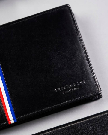 Große Herren Geldbörse aus Leder ohne Verschluss – Peterson