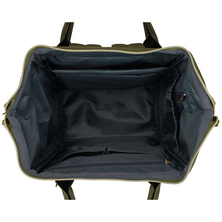 Grüner Damen-Rucksack aus Polyester mit Laptopfach, verstellbaren Schultergurten – Peterson