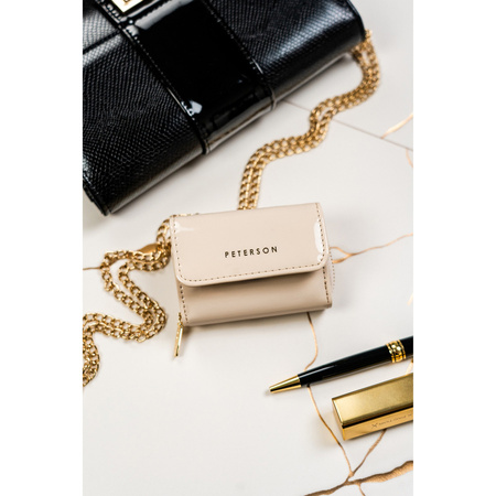 Elegante Damen Geldbörse aus lackiertem Öko-Leder – Peterson