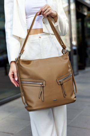 Klassische, geräumige Damentasche aus Öko-Leder – Rovicky