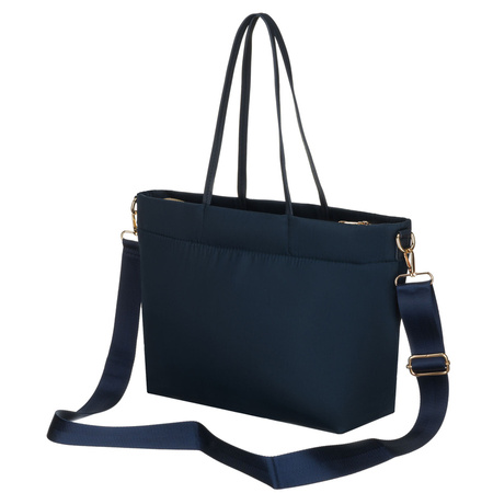 Damen-Shopper in Marineblau mit Magnetverschluss – Peterson