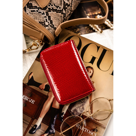 Damen Geldbörse aus Leder mit Druckknopf und RFID – Peterson