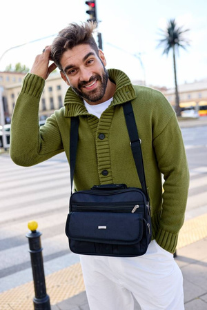 Geräumige Herren Tasche aus strapazierfähigem Polyester – Peterson