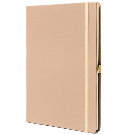 Notizbuch mit festem Einband in Khaki, liniert bedruckt - Peterson