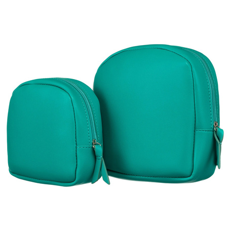 Set aus zwei Damen Kosmetiktaschen aus Öko-Leder – Rovicky